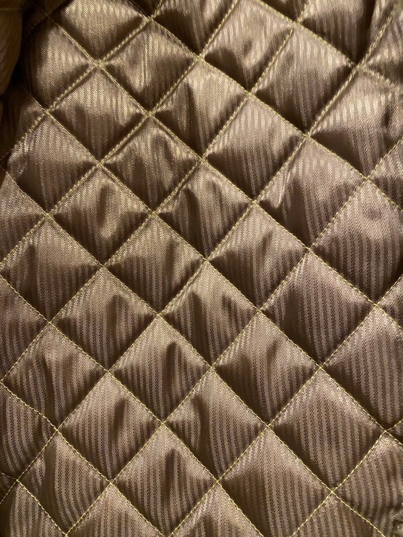 MUVEIL ファー スタジャン ベージュ