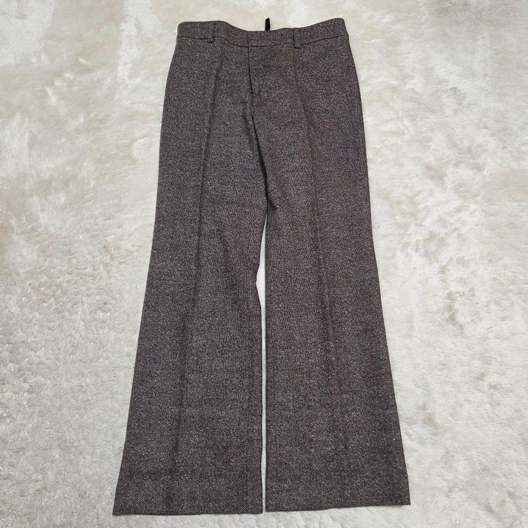 美品　UNTITLED　シルク混　セットアップ　スーツ　ブラウン　パンツスーツ