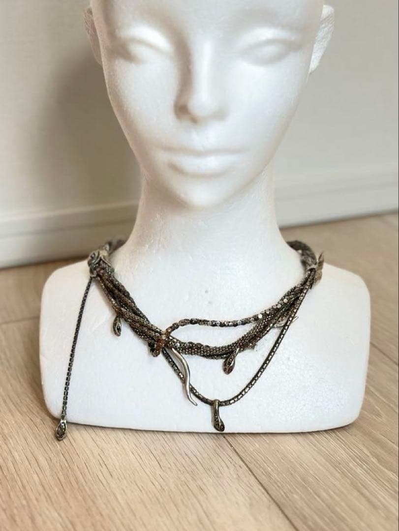 【925】HP FRANCE/IOSSELLIANI スネークネックレス