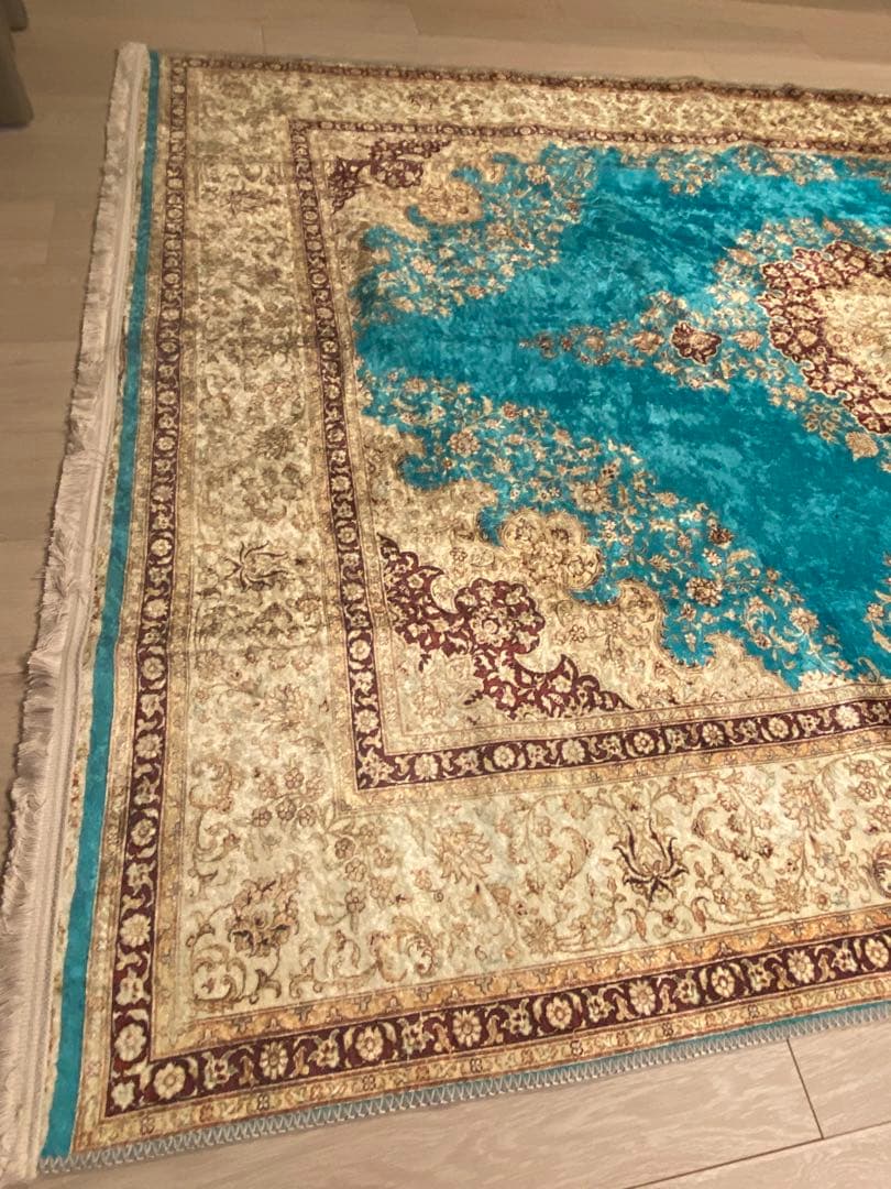 トルコのカーペット 160x230cm mint green