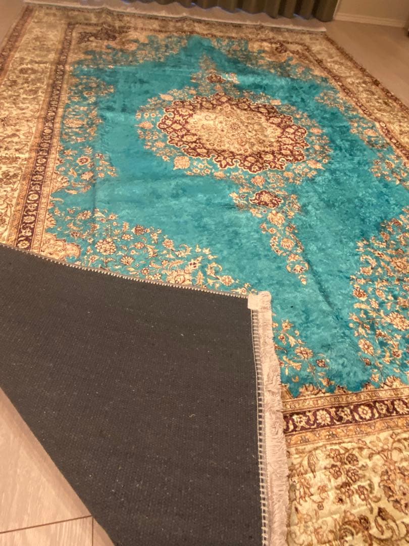 トルコのカーペット 160x230cm mint green