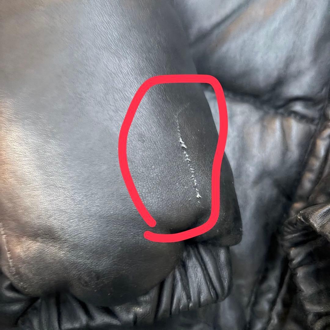 【激レア48キングサイズ】Schott レザーダウンジャケット XXXL