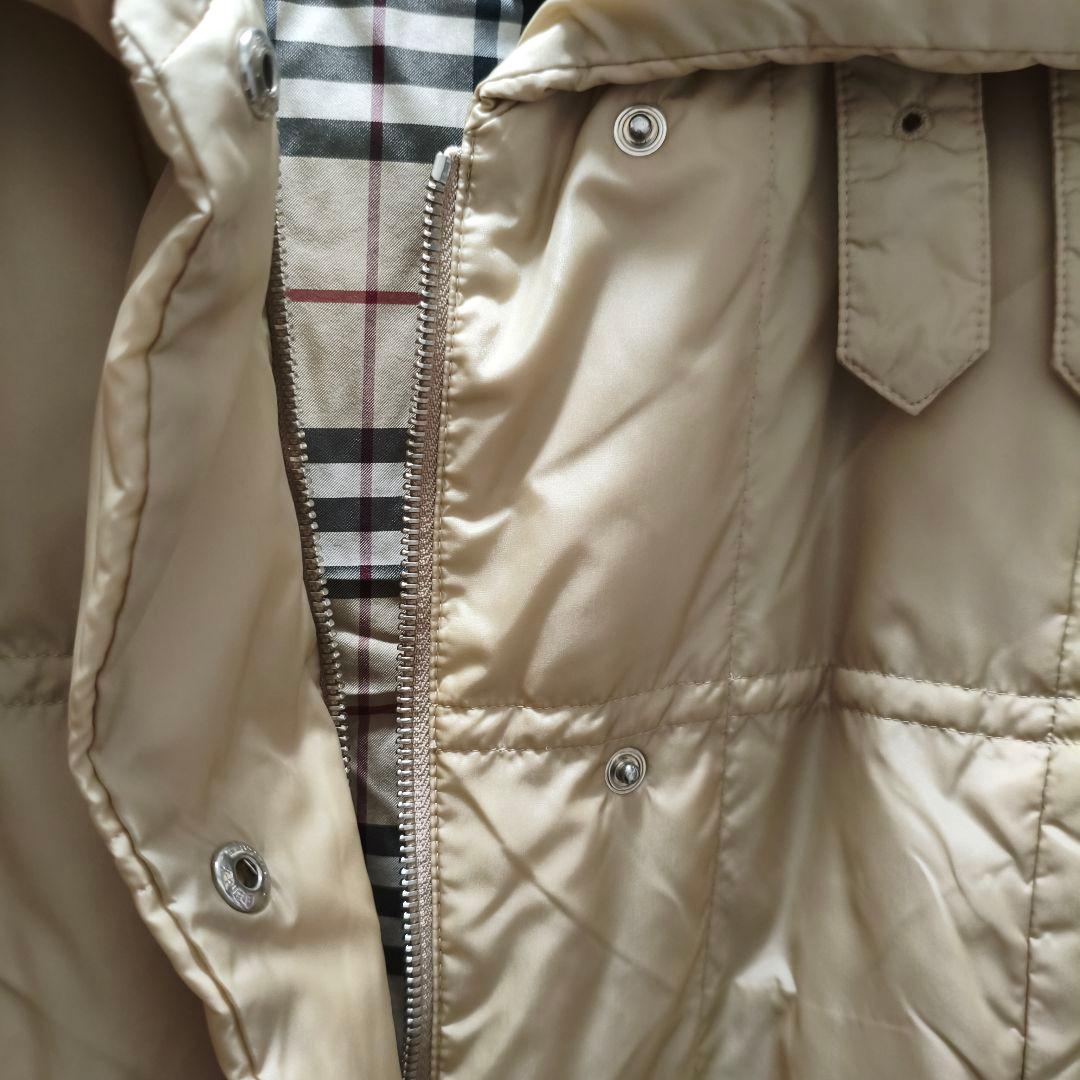 バーバリー ロンドン ロング ダウン ノバチェック キルティング コート