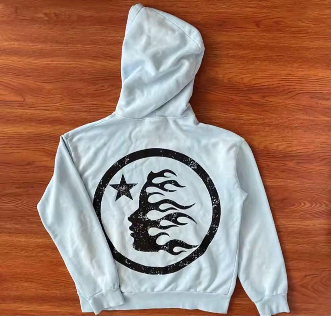 大幅値下げしました！ HELLSTAR ライトブルーパーカー