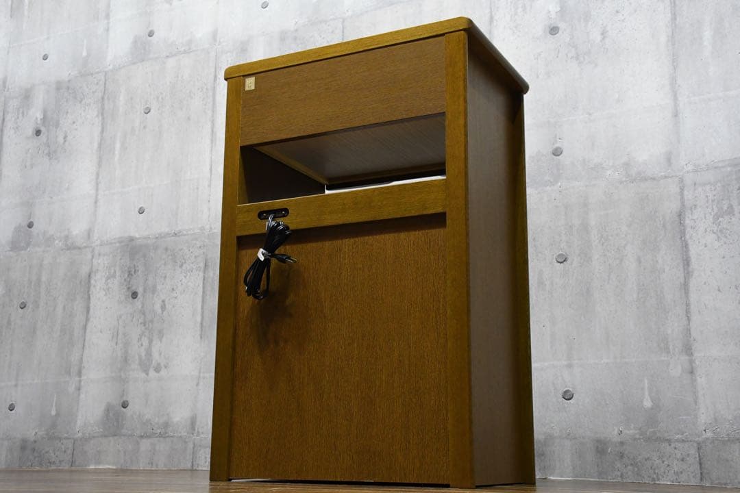 BIC95 浜本工芸 No.1100 ファックス台 ナラ 無垢材 FAX台