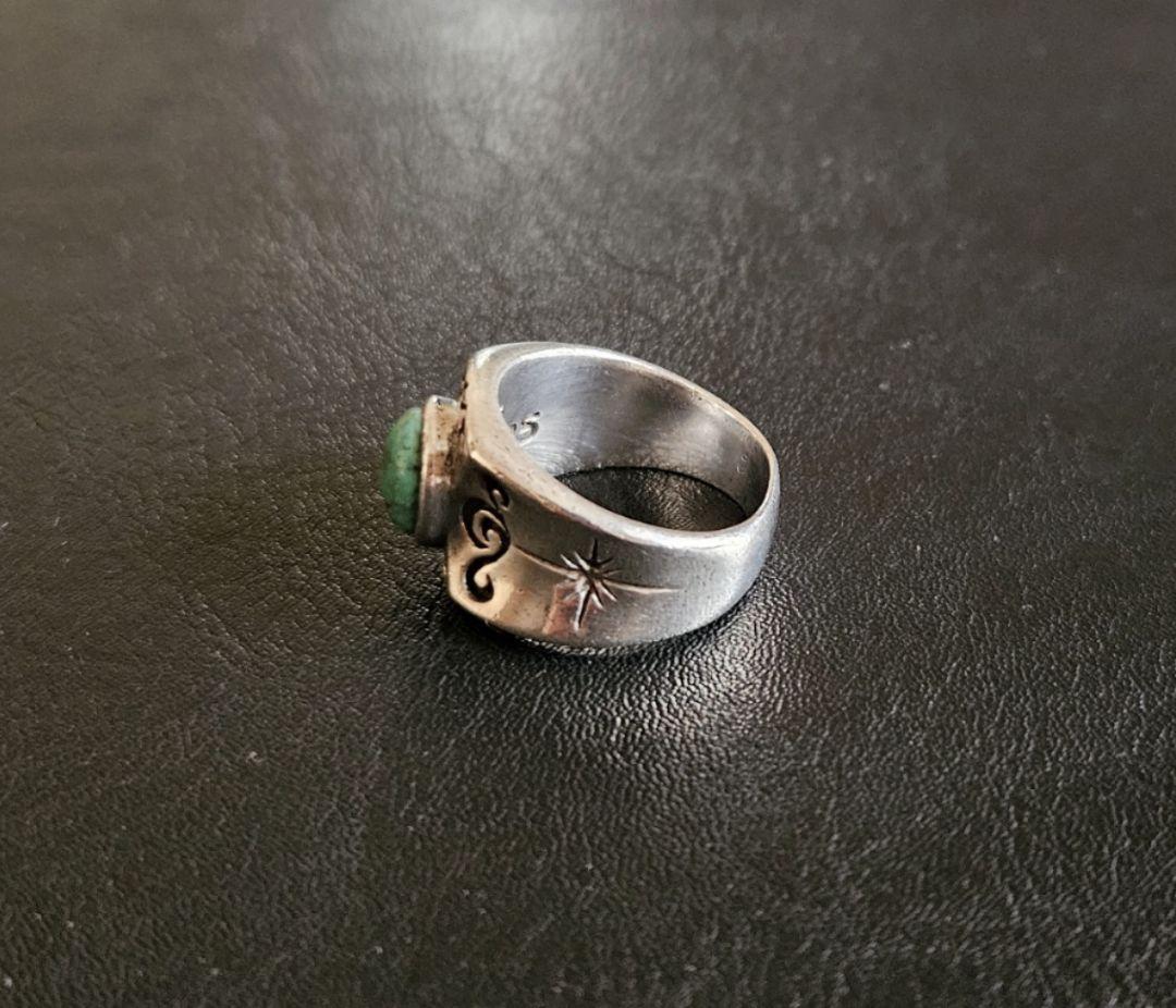 超希少品　SAAD サード　NO.8ターコイズ　リング　シルバー925　天然石