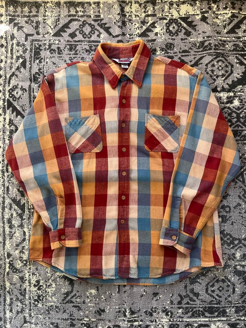 【80’s～/used】BIGMAC　ヘビーネルシャツ　USA製