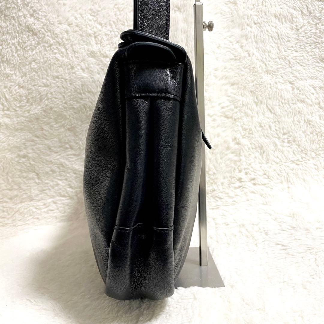 【未使用級✨】STYLE CRAFT ゴート ショルダーバッグ ブラック レザー