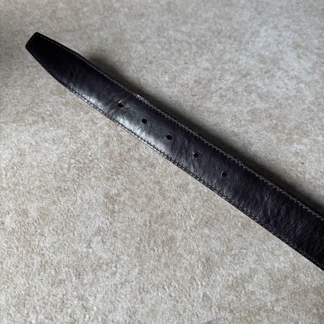 Felisi フェリージ カーフレザークロコダイルスタンプベルト85/07/SA