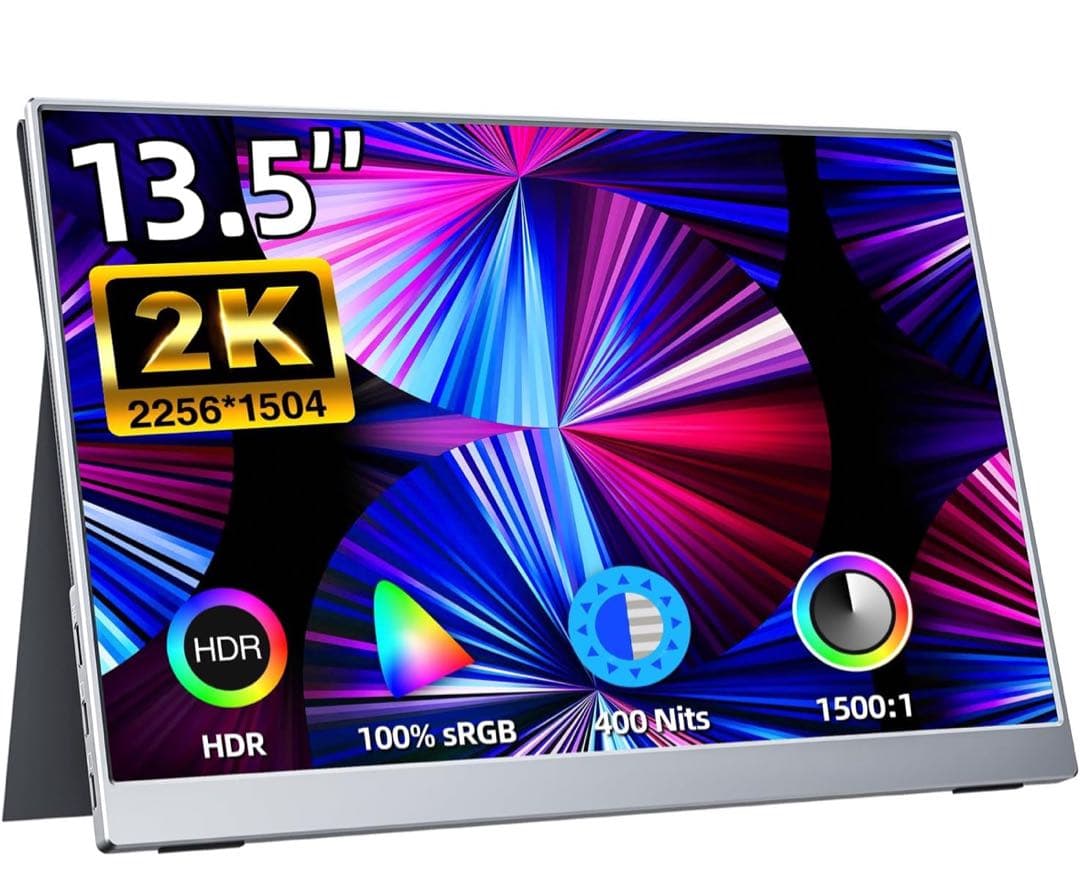 s*n様 kksmart 13.5インチ 2Kモバイルモニター450g 超薄型