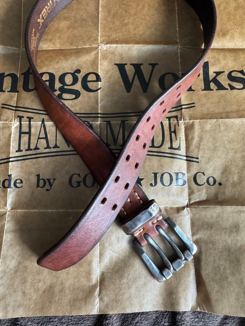 希少 アメカジ AVIREX VINTAGE WORKS コラボダブルピンベルト