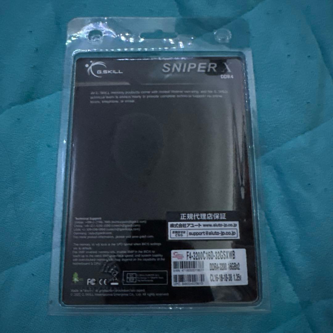 G.SKILL SNIPER X DDR4 16gb×2 32GB 3600