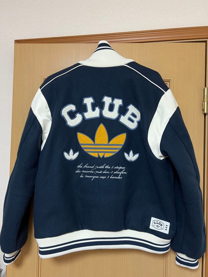 【未使用】ADIDAS VRCT BOMBER W ネイビー/ホワイト