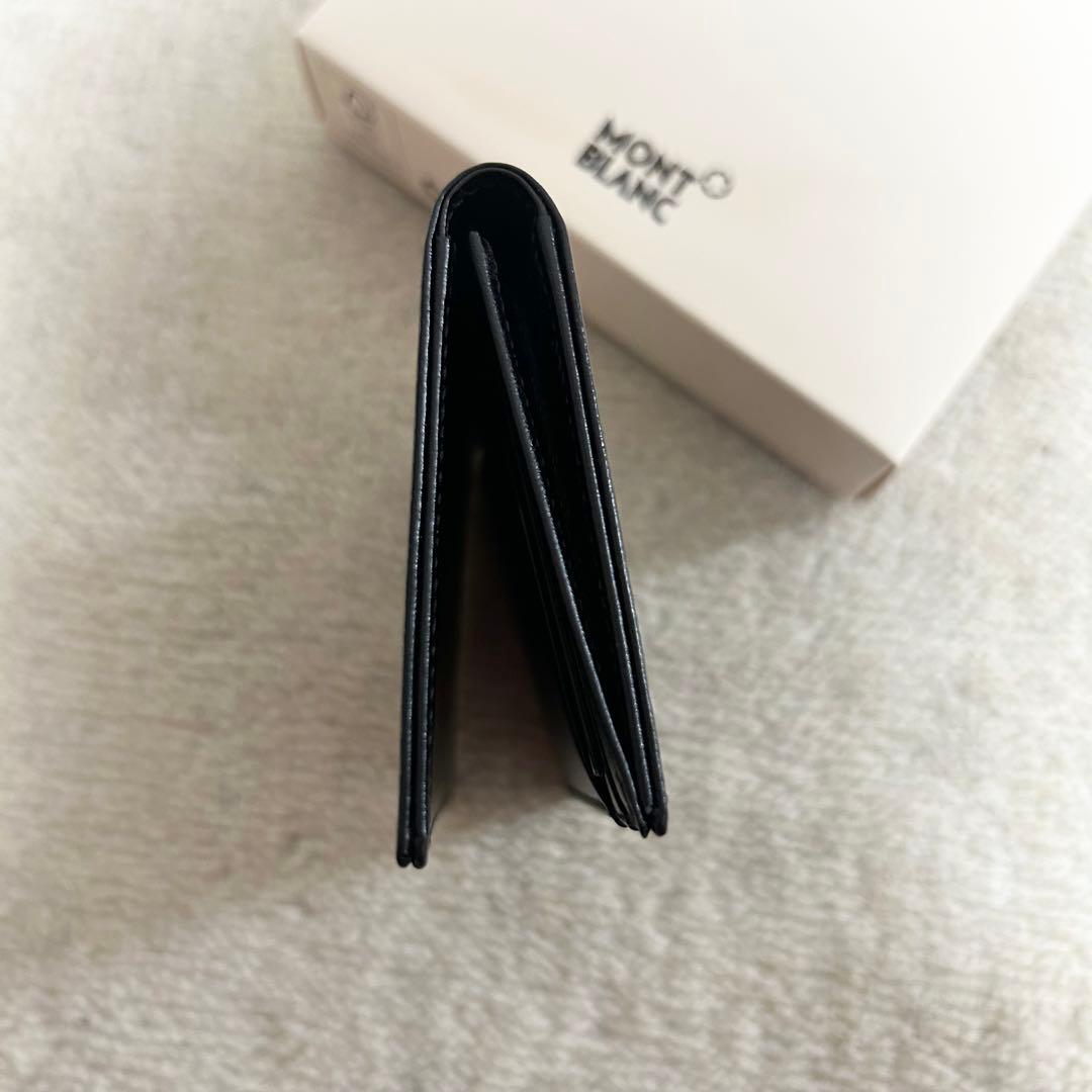 新品未使用　モンブラン　カードケース　名刺入れ　カーフレザー　黒　レザー　本革