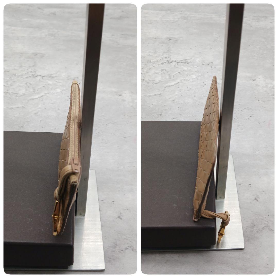 美品✨ ボッテガヴェネタ イントレチャート キーリング付 ケース ベージュ