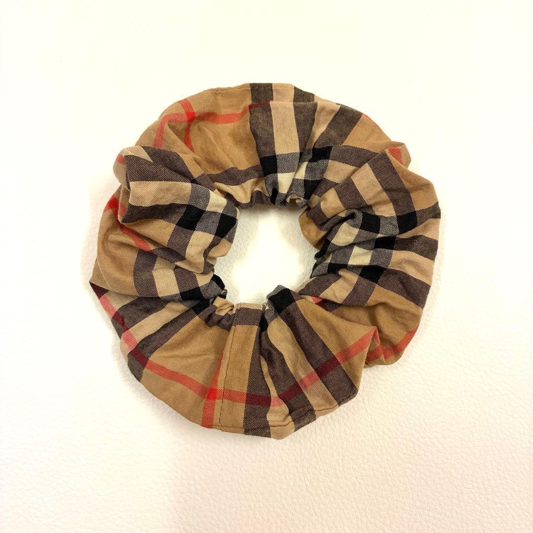 BURBERRY　バーバリー　シュシュ　髪留め　チェック柄　紙タグ付き