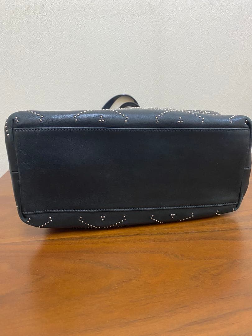 ジミーチュウ　ソフィアM スタッズ　スター　黒革製