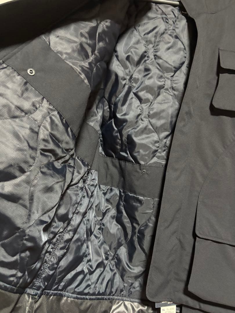 GU ×ENGINEERED GARMENTS パデッドシェルパーカ NAVY