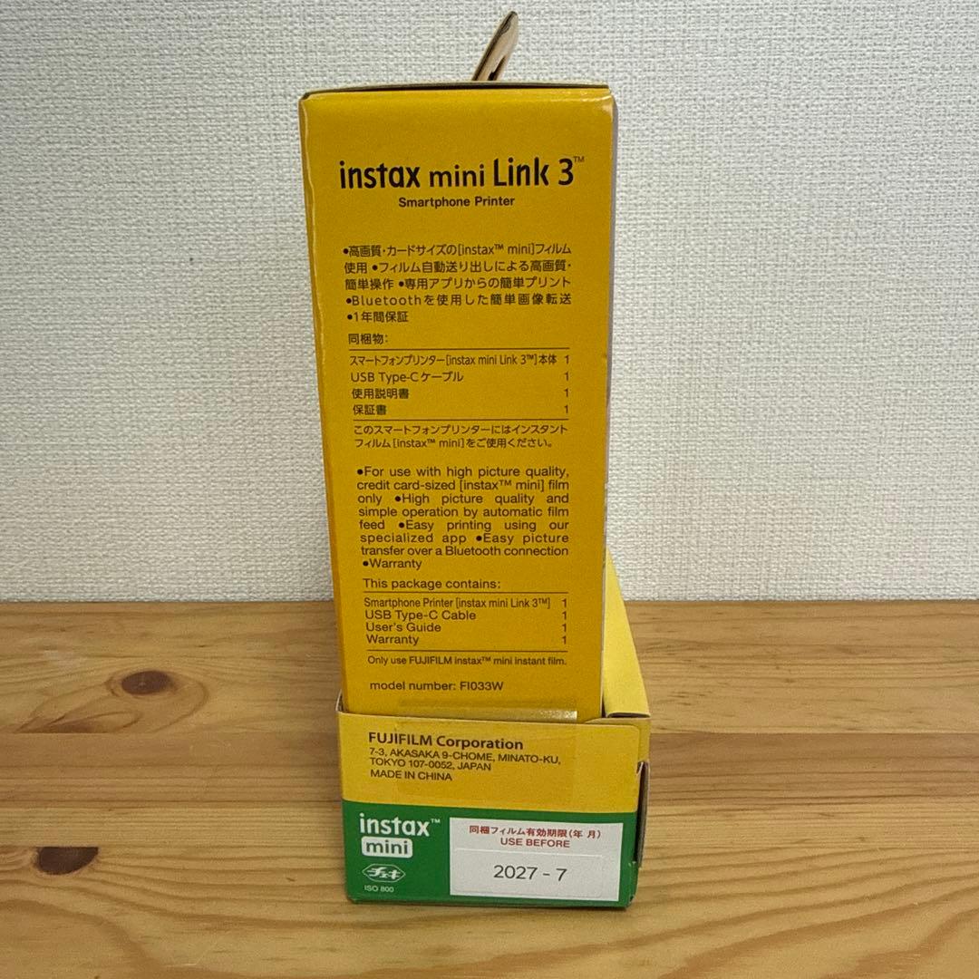富士フイルムスマホプリンター instax mini Link3
