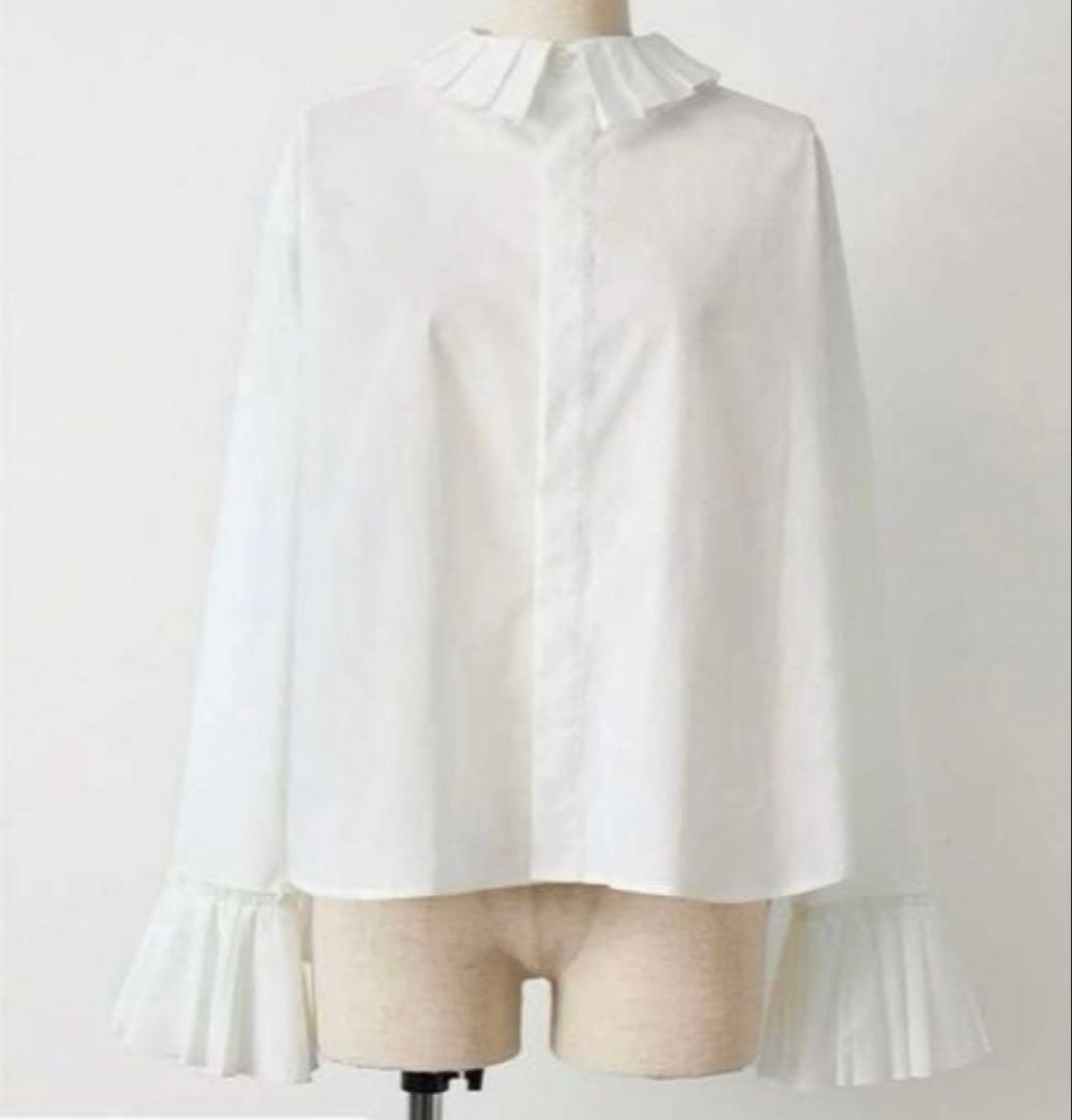 未使用級FORME プリーツブラウス　東原亜希×金子綾コラボ