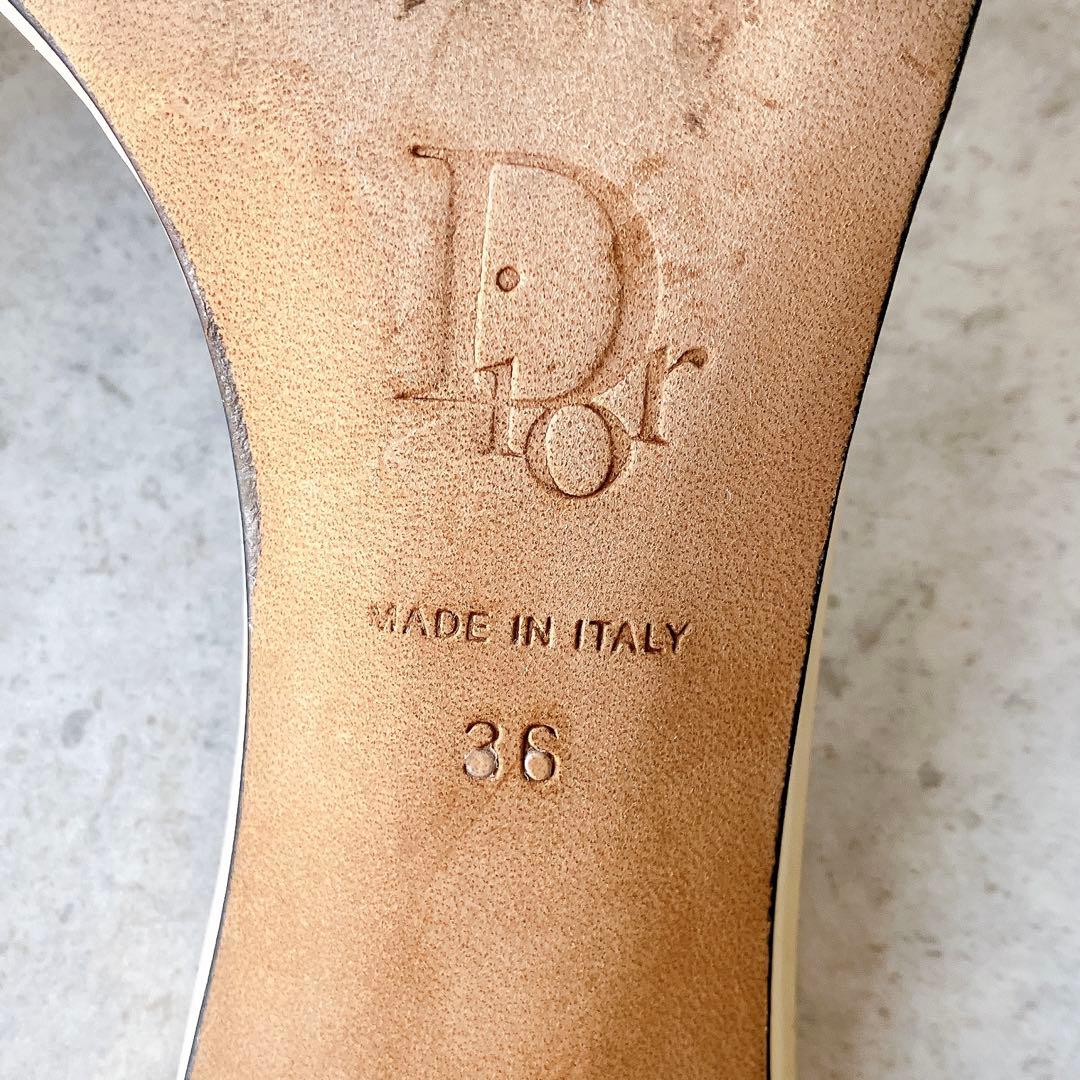 Dior ディオール ミュール サンダル ヒール トロッター柄 イタリア製
