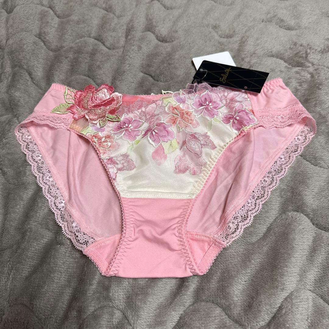 Salute 花柄レース キャミソール L-80 ピンク