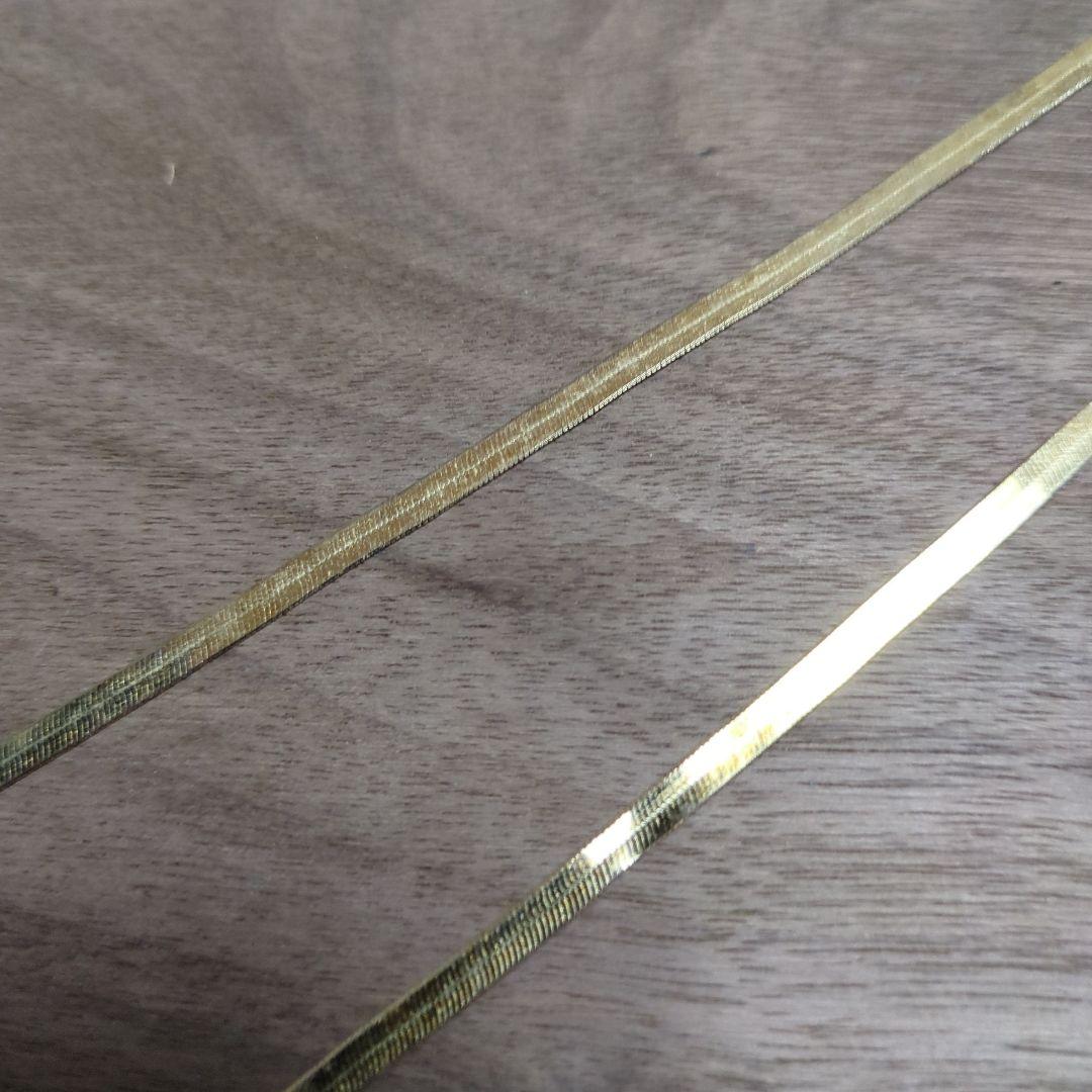 シルバーネックレス 925 フラットスネークチェーン 約51cm