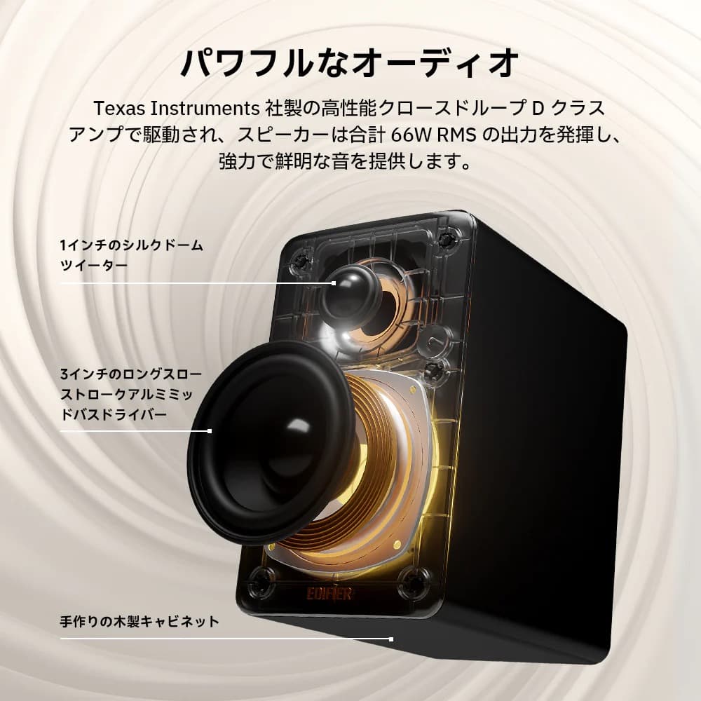 【新品未開封】Edifier M60 マルチメディアスピーカー 66W