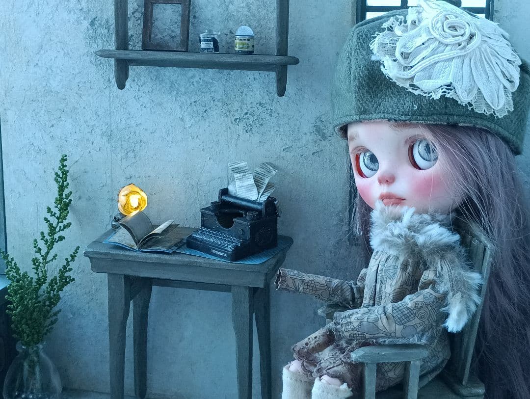 NO.101　木製 ドールハウス　背景ボード