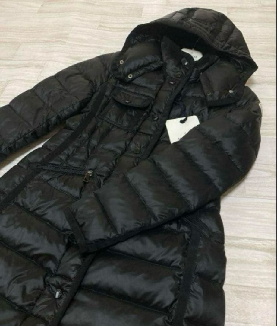 【新品本物】サイズ1 モンクレール エルミンヌブラックダウン719④