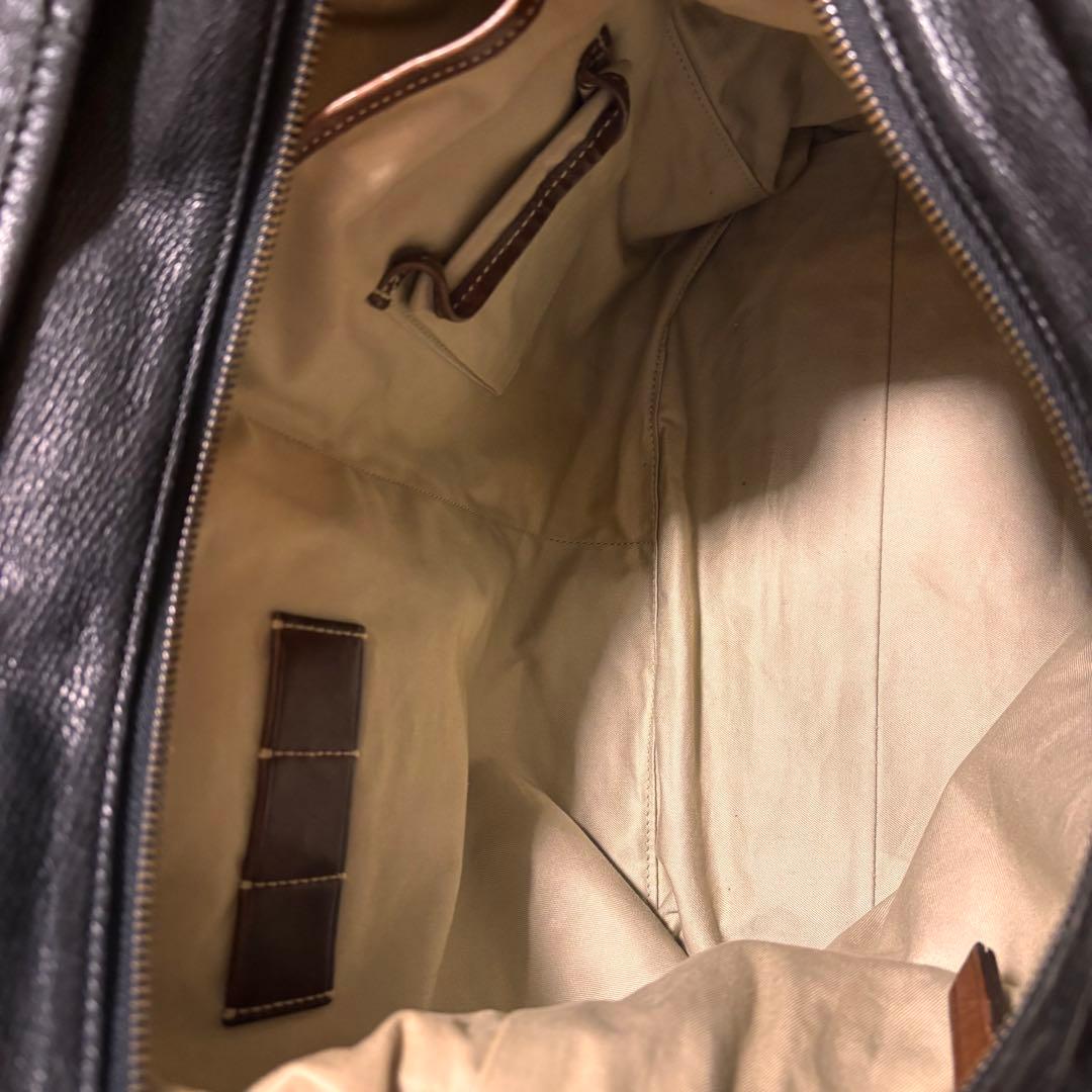 COACH ダークブラウン 本革　2wayレザー トートバッグ　ビジネスバッグ