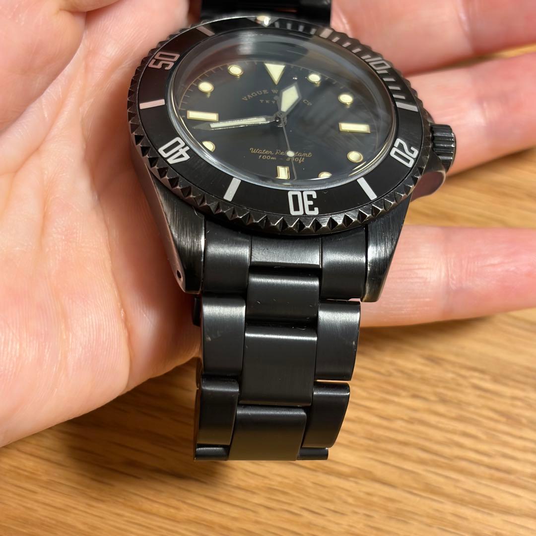 VAGUE WATCH ダイバーズウォッチ BLK SUB