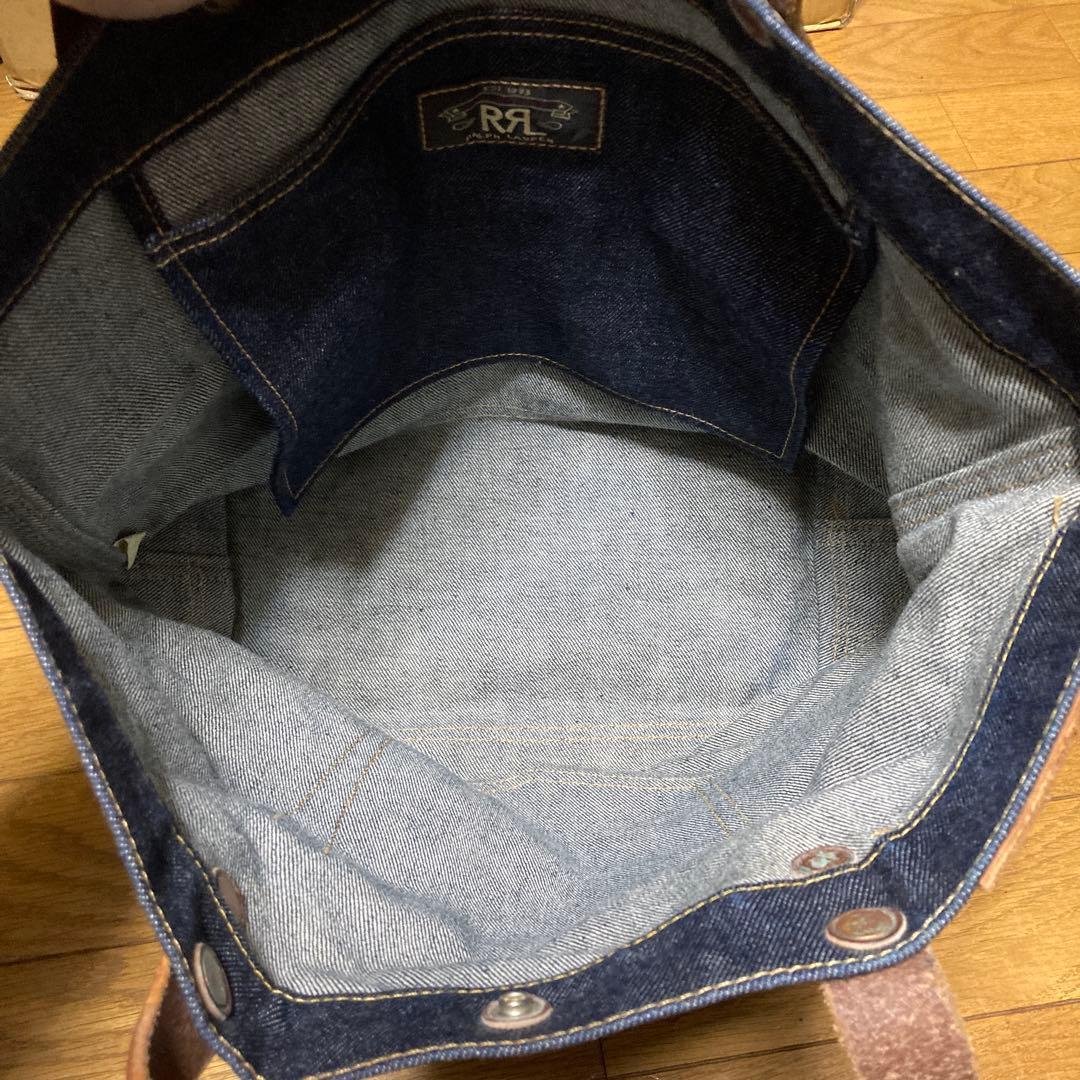 ひ*こ様 RRL トートバッグ デニム レザー