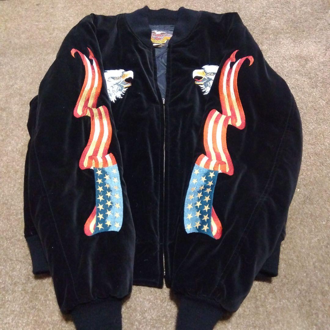 美品 Mサイズ ハーレーダビッドソン ヴィンテージ イーグル スカジャン