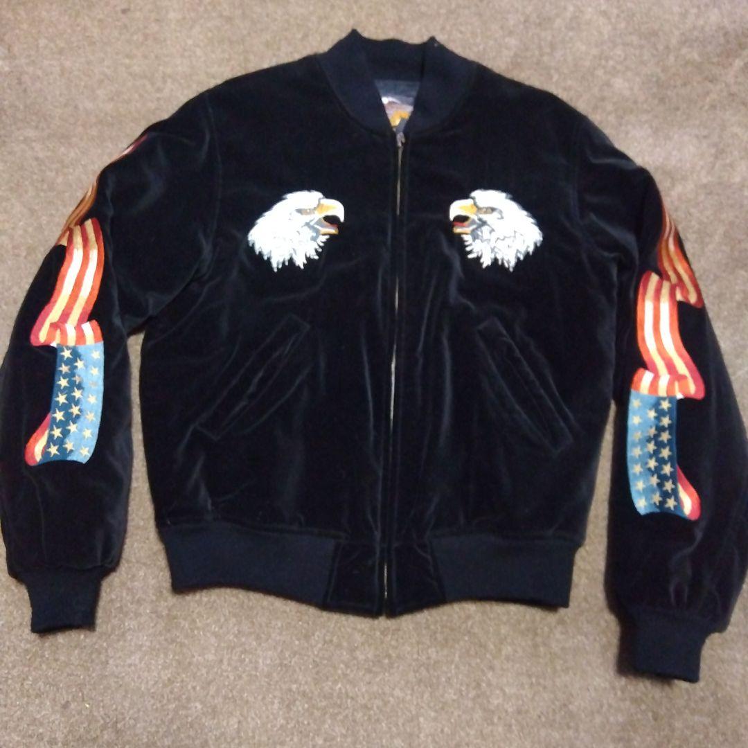 美品 Mサイズ ハーレーダビッドソン ヴィンテージ イーグル スカジャン