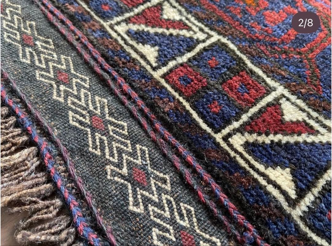 トライバル　ラグ　バルーチ　ヴィンテージ　アフガニスタン　イラン　美品