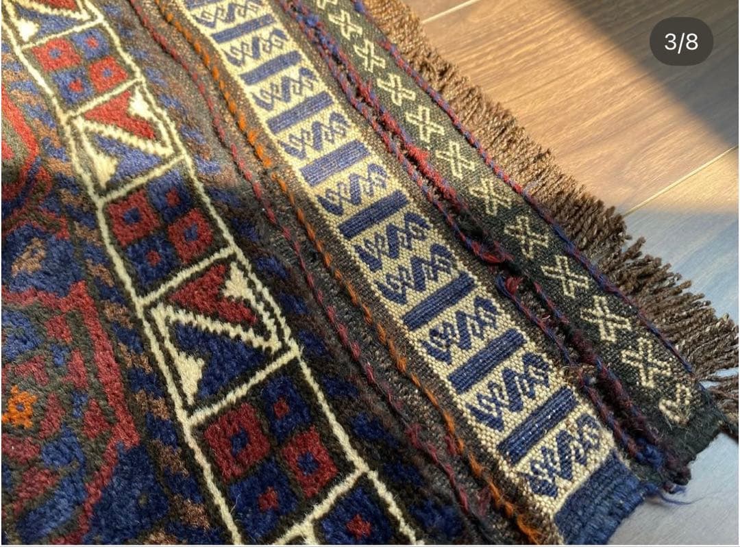 トライバル　ラグ　バルーチ　ヴィンテージ　アフガニスタン　イラン　美品