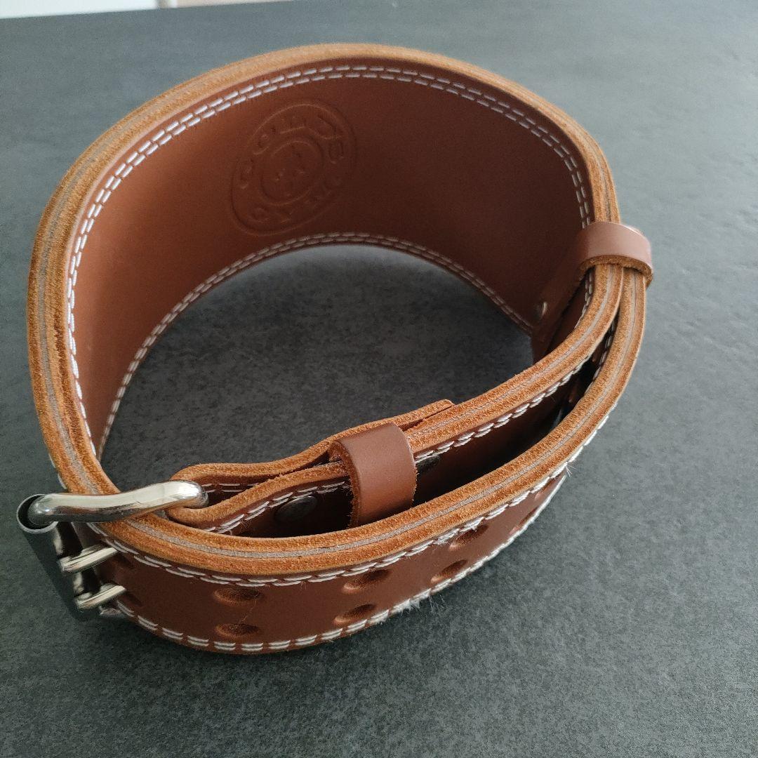 GOLD'S GYM ゴールドジム レザー トレーニングベルト　Sサイズ