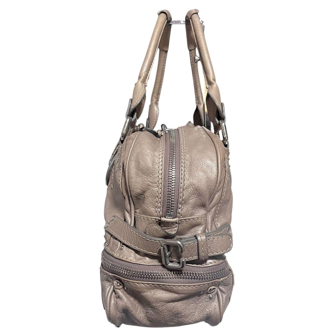 【美品✨】Chloé クロエ　パディントン　ボストンバッグ　レザー　グレージュ