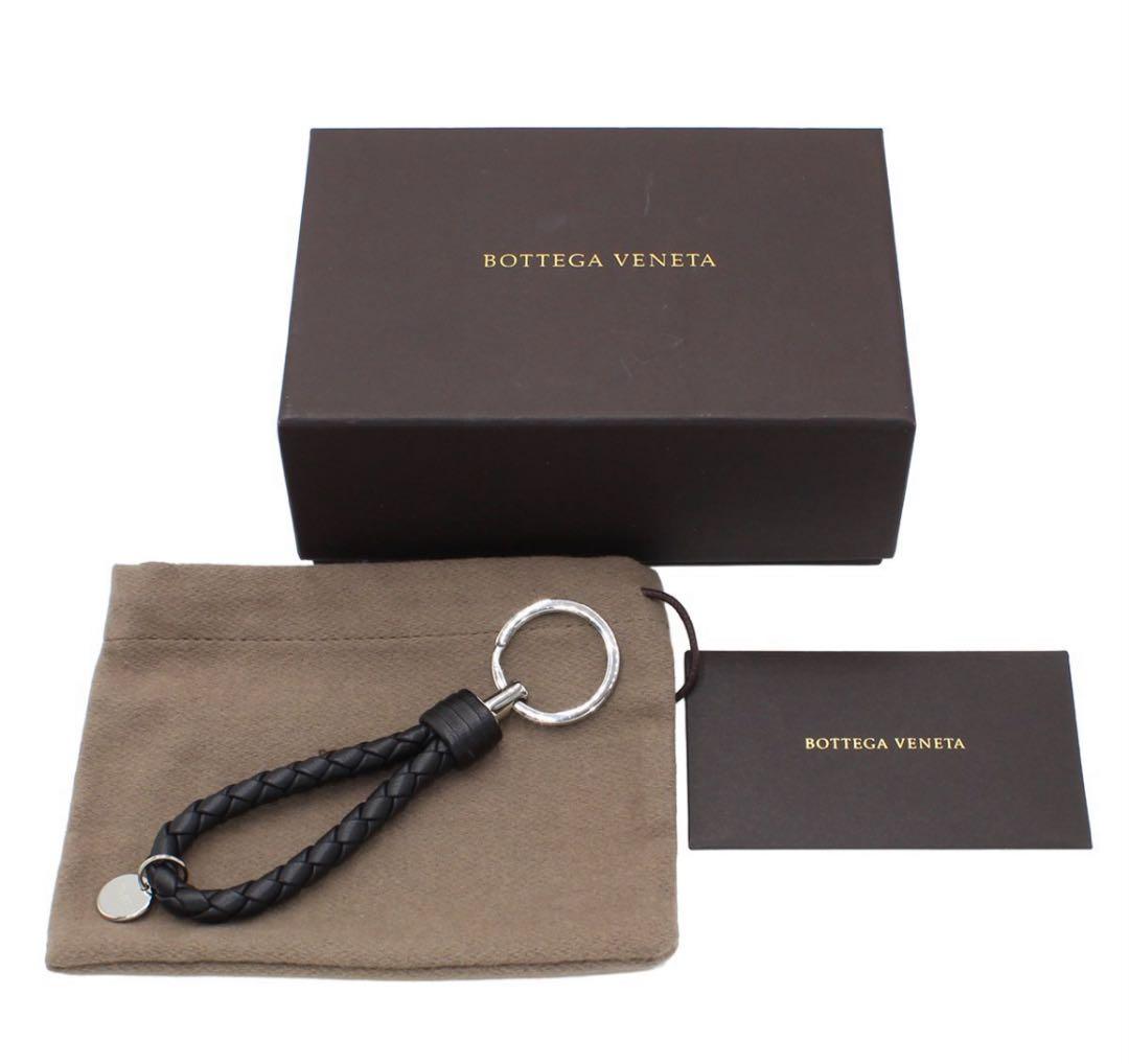 R2100 新品同様 ボッテガヴェネタ イントレチャートキーホルダー キーリング