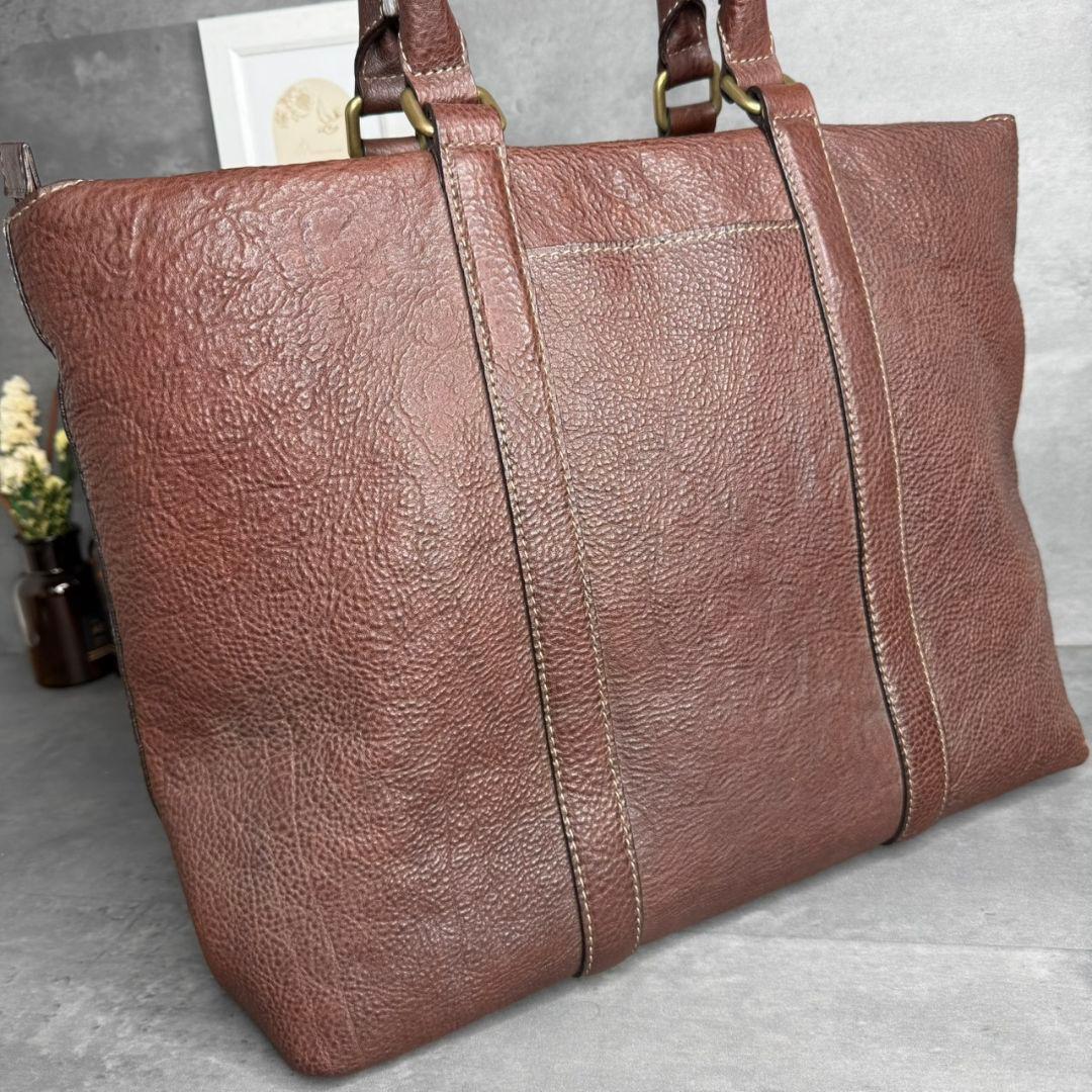 土屋鞄 トーンオイルヌメ デイリートート 本革 トートバッグ ダークブラウン