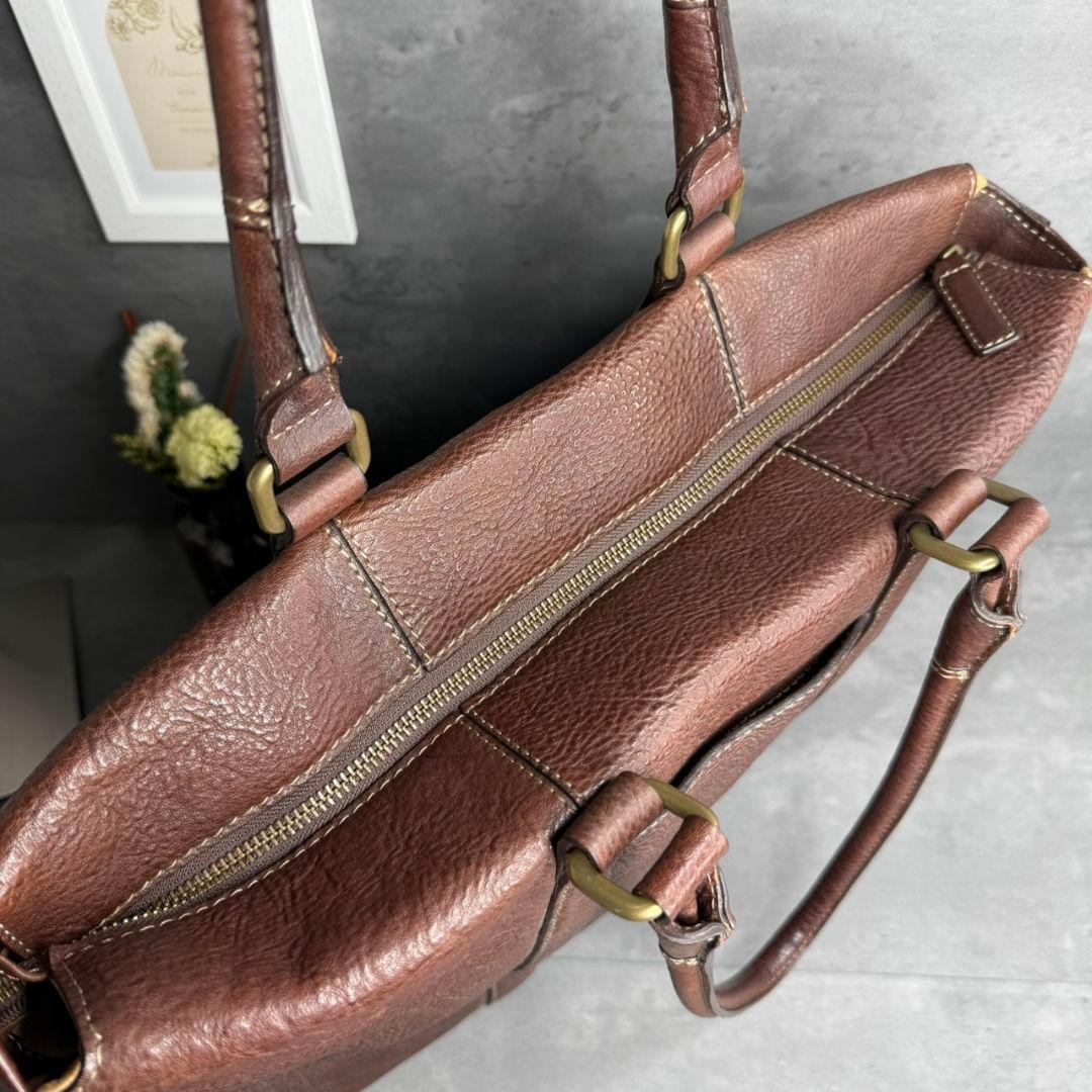 土屋鞄 トーンオイルヌメ デイリートート 本革 トートバッグ ダークブラウン