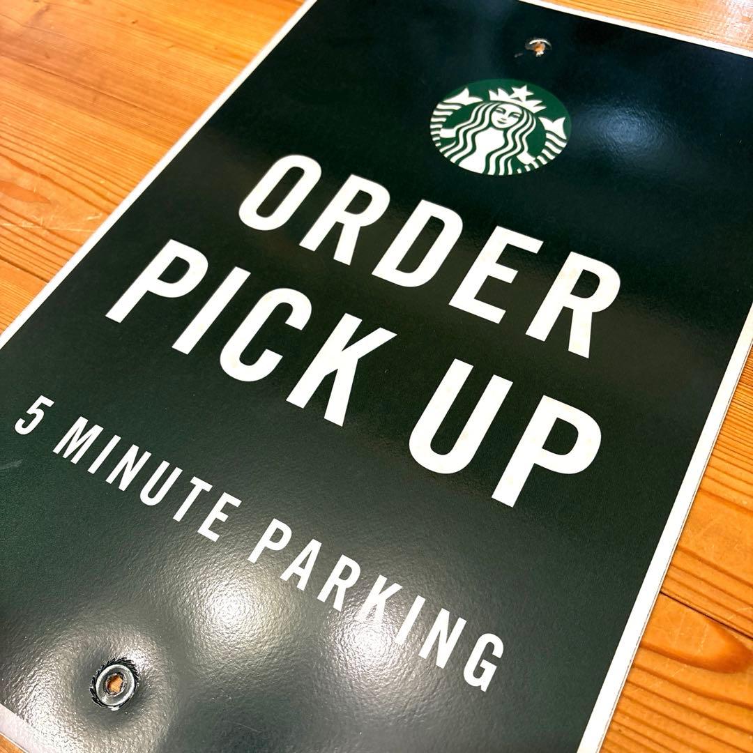 スターバックス　PARKING 看板　USA 店舗用 ガレージ　ロードサイン