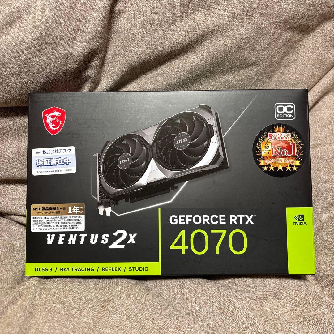 【利用少ない】MSI VENTUS 2X GeForce RTX 4070
