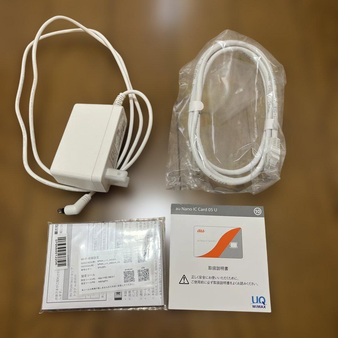 WiMAX Speed Wi-Fi  5G L13 ホワイト