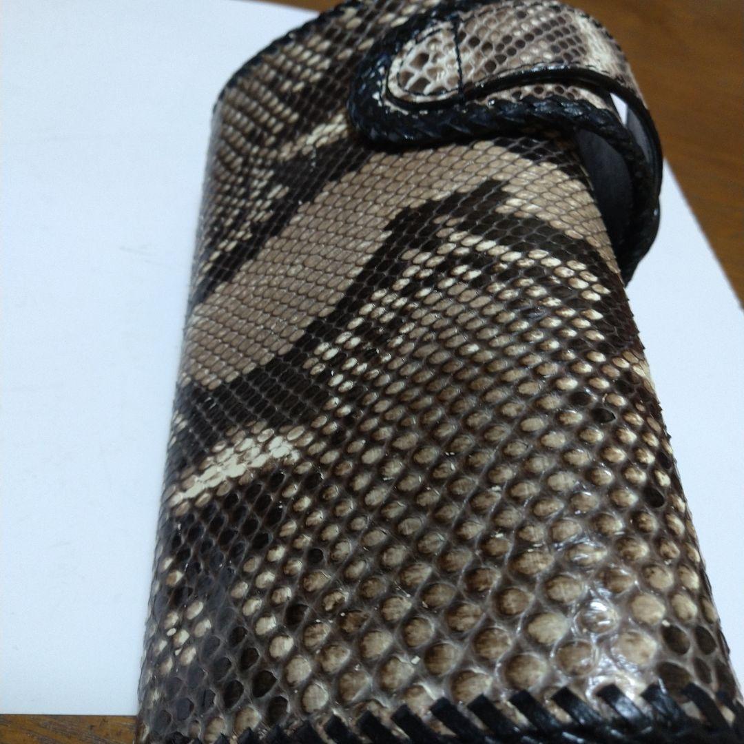 ヘビ皮 スネークスキン 長財布