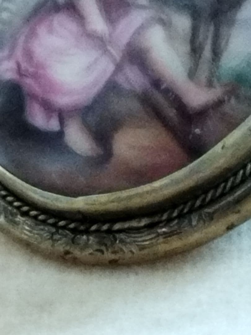 英国　アンティーク　ヴィクトリア王朝時代のブローチ　ムリーリョ