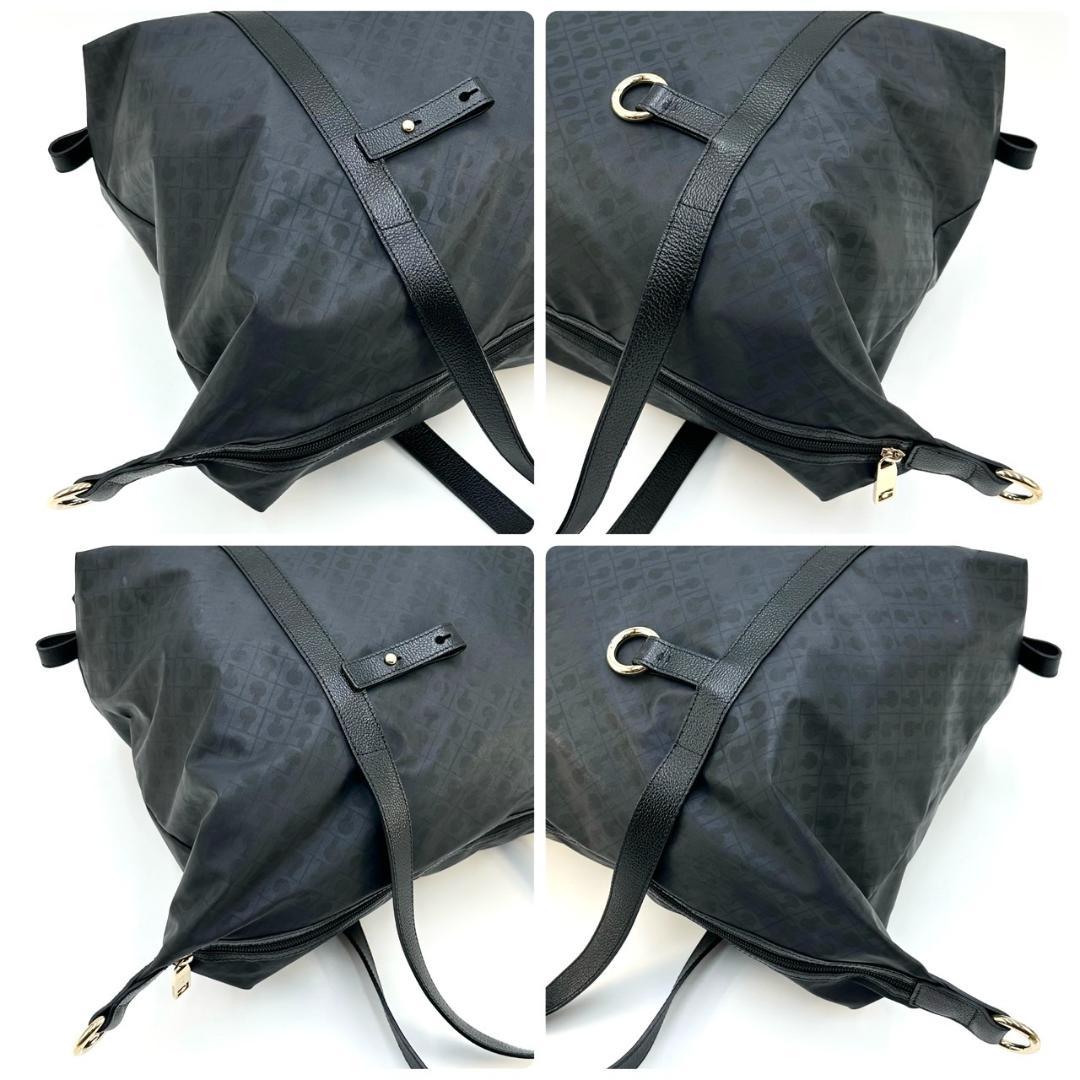 ゲラルディーニ ソフティ ボストンバッグ 旅行用バッグ ブラック ゴールド金具