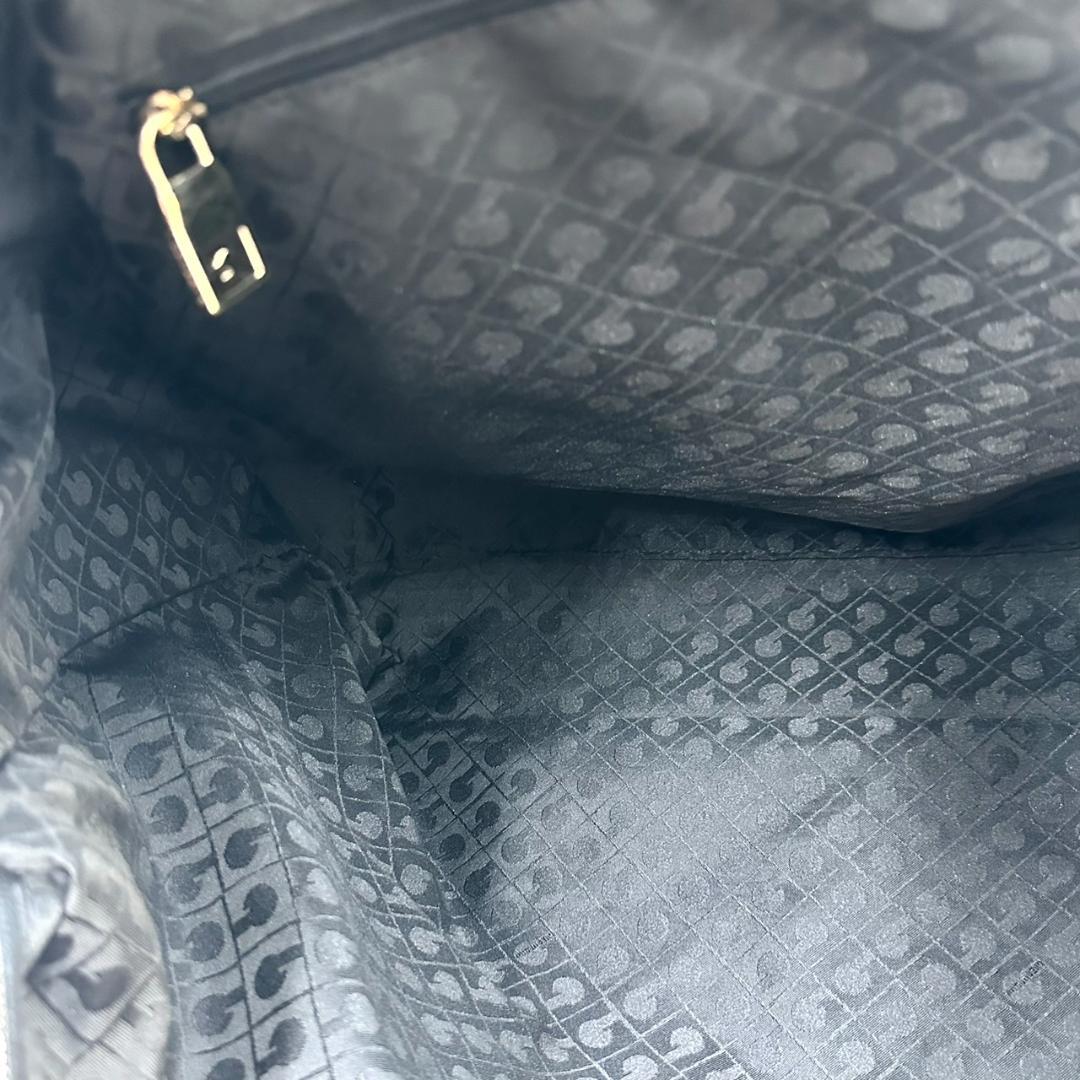 ゲラルディーニ ソフティ ボストンバッグ 旅行用バッグ ブラック ゴールド金具