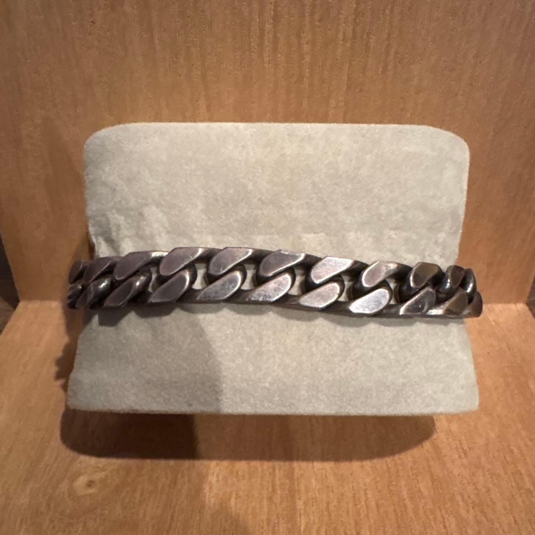 gucci ID ロゴプレート　極太　喜平 ブレスレット 925 バングル